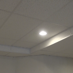 Basic suspended ceiling drop in basement