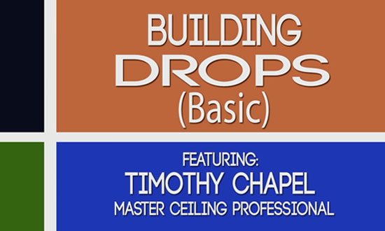 Building basic suspended ceiling drops