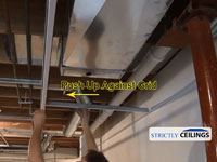 Building Vertical drops for a suspended ceiling in your basement