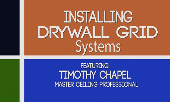 Installing a drywall Suspension Grid system