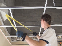 Drop Ceiling Grid Installation