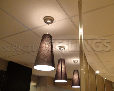 Drop Ceiling Tile Showroom Suspended Ceiling Installation