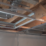 Vertical suspended ceiling drop Frame members