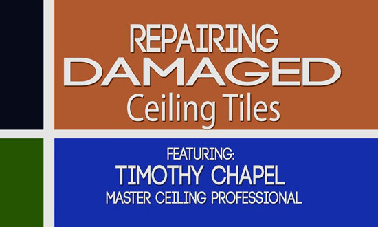 Fixing Suspended Ceiling Tiles