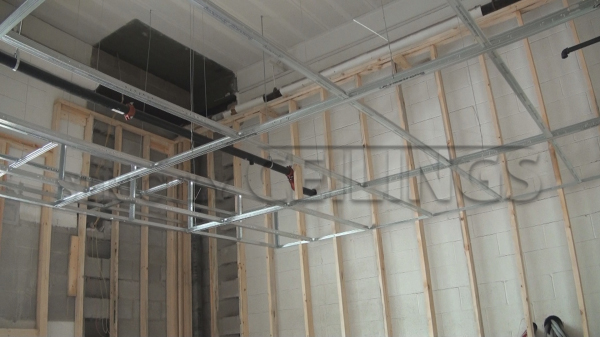 Drywall Suspended Grid Showroom Drywall Suspended Ceiling Grid